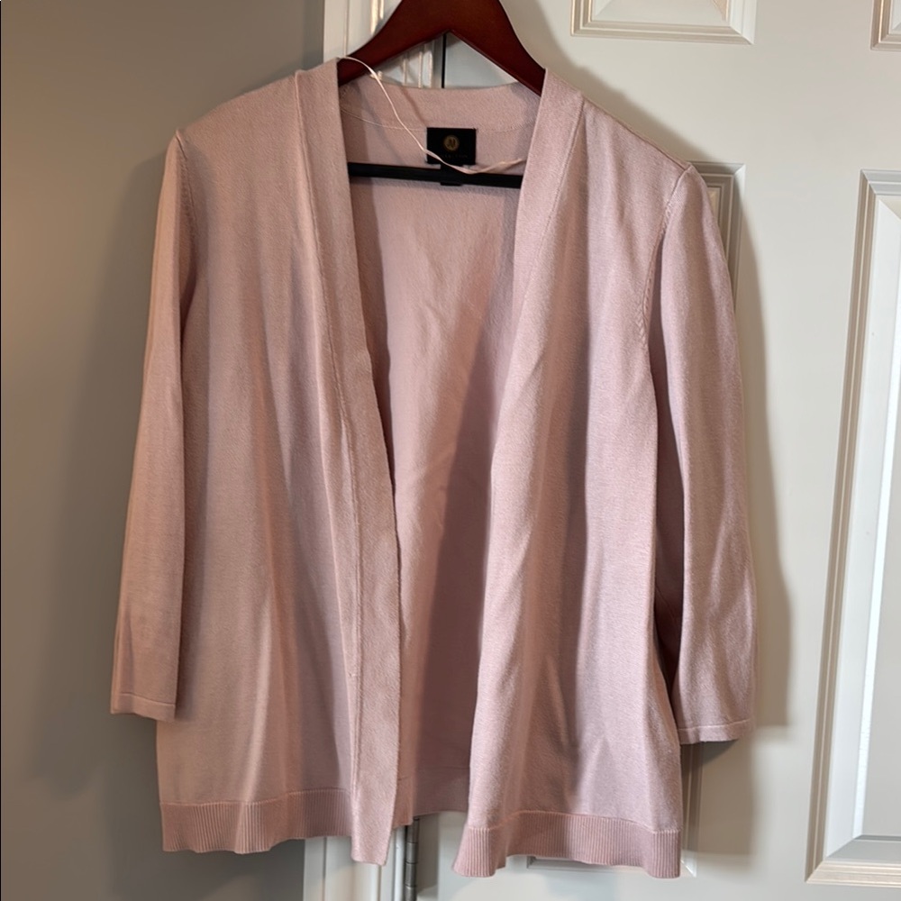 Light Pink Open Cardigan